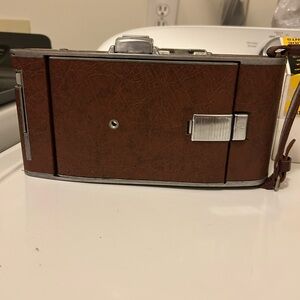 Vintage Brown Leather Camera